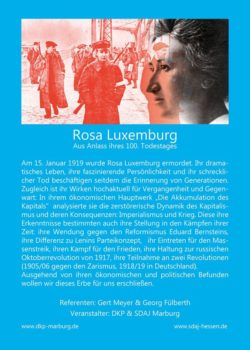 Rosa Luxemburg – Aus Anlass ihres 100. Todestages (2)