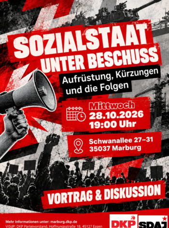 Plakat – Sozialstaat unter Beschuss (1)