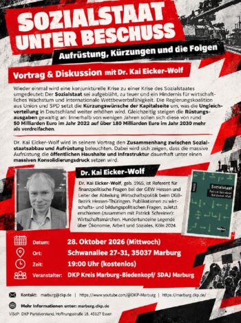 Plakat – Sozialstaat unter Beschuss (2)