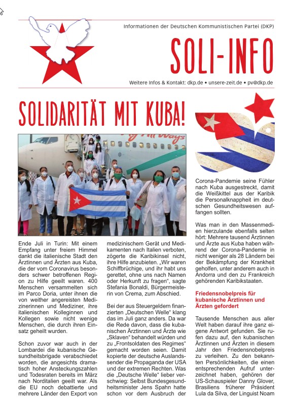 DKP-Information Soli-Info Kuba: Solidarität mit Kuba!  (PDF, 2.37 MB)